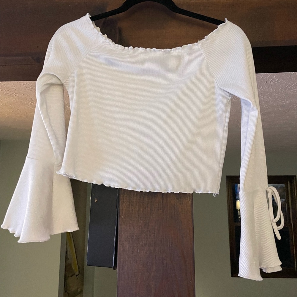 She + Sky White Blouse (Large)